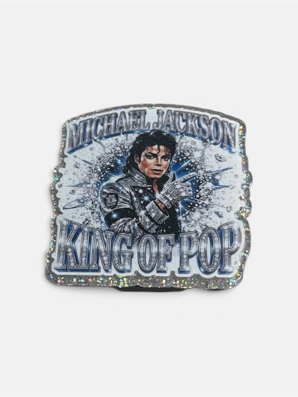 Michael Jackson 'King of Pop' Glitter Mirror PopSocket
